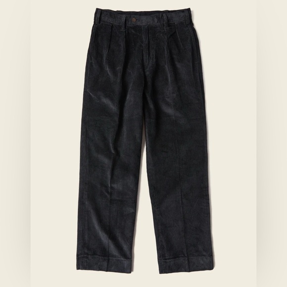 Bronson NS Corduroy Pants Men Pleated Casual Trousers Loose Workwear OLD MONEY